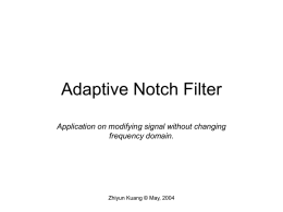 Adaptive Notch Filter