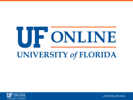 Title Placeholder For the UFIT Template