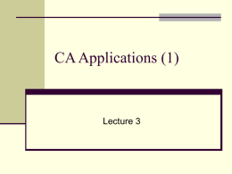 CA Applications (1)