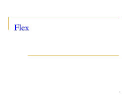 Flex – Lexical Analyzer Generator