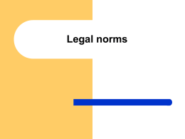 Legal norms - UP
