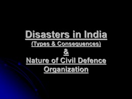 Civil Defence in India Building People’s Disaster Resilience