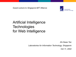 Personalized Information Management for Web Intelligence