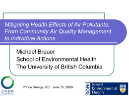 Air Quality and Health 2008