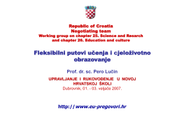 Croatian research capacity