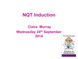 Training for Induction tutors or mentors
