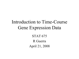 Clustering Time-Course Gene