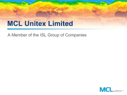 MCL UNITEX LIMITED - Robbins Industrial Services