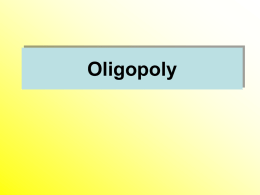 Oligopoly - Thammasat University