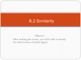 8.2 Similarity - Chandler Unified School District