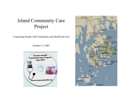 Island Community Care Project Connecting People with