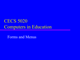 CECS 5020 - University of North Texas