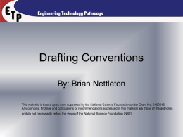 Drafting Conventions - ETP - Engineering Technology Pathways
