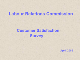 LRC Customer Satisfaction Survey