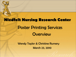 Niedfelt Nursing Research Center