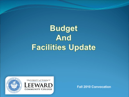 Slide 1 - Introduction Leeward Community College Spring