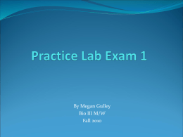 Practice Lab Exam 1 - Sierra College Library