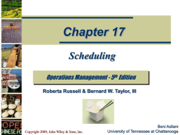 Scheduling - Rutgers University