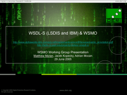 WSMO WG Presentation