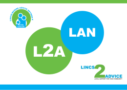 LAN Launch Presentation - Voluntary Centre Services