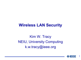 Wireless LAN Security - Northeastern Illinois University