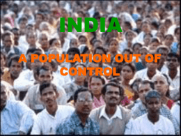 India Population Growth - University of Canterbury