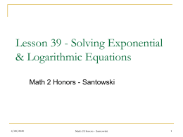 ELF.01.7 - Solving Exponential Equations Using Logarithms