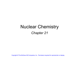 Nuclear Chemistry - Evangel University