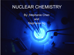 NUCLEAR CHEMISTRY - Watchung Hills Regional High School