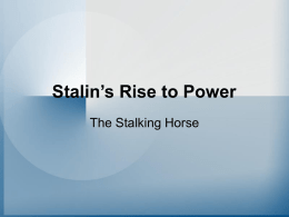 Stalin’s Rise to Power