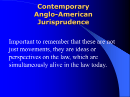 Contemporary Anglo-American Jurisprudence