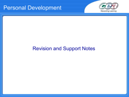 Personal Development - St. Joseph's College Enniskillen