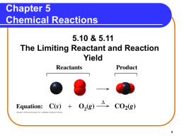 Chemical Reaction - Department of Chemistry