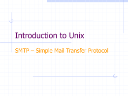 Simple Mail Transfer Protocol