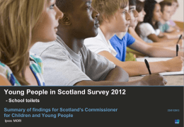 Young People in Scotland Survey 2012