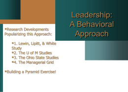 Organizational Behavior - University of Richmond