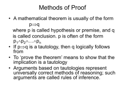 Methods of Proof - University of Macau