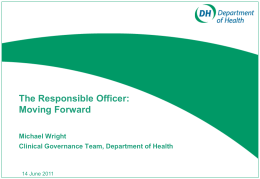 Responsible officers - Healthcare Conferences UK Ltd