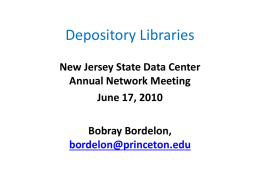 Depository Libraries