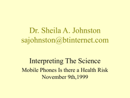 Dr. Sheila A. Johnston