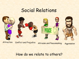 Social Relations - AP Psychology Community