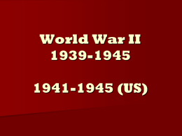 World War II 1941-1945
