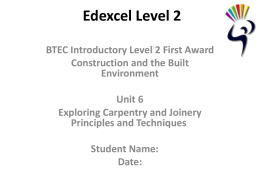 Edexcel Level 2 - Rawlins Academy