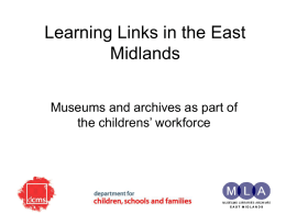Learning Links in the East Midlands