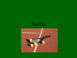 Tennis Study Sheet