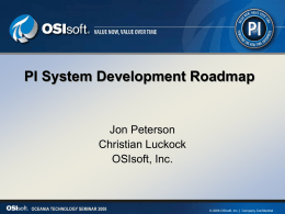 PI System Development Roadmap