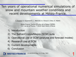 avalanche forecasting tools