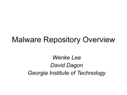 Malware Repository Requirements - Cyber-TA