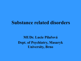 Substance use disorders