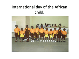 International day of the African child.